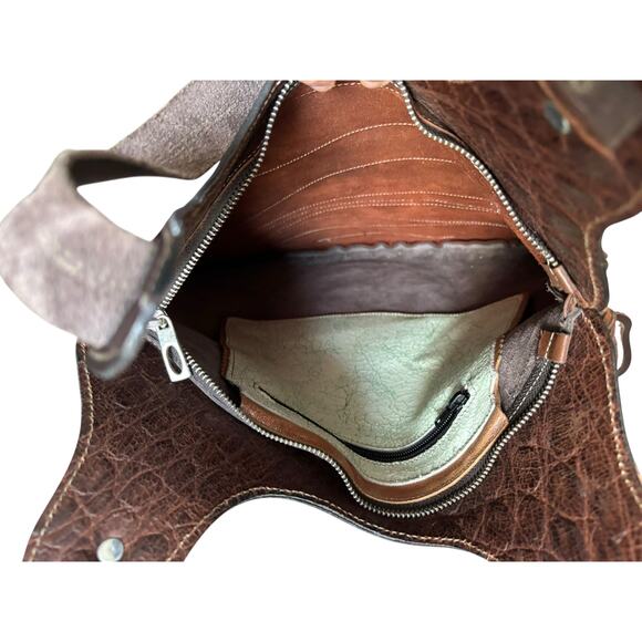 Custom Crafted Leather Shoulder Bag Hobo Hippie Bohemian NEW Hand Made